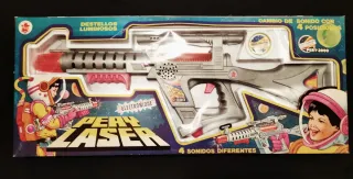 Juguete antiguo laser espacial