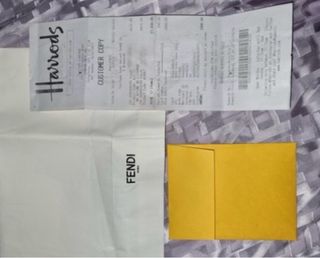 Chal Bufanda Fendi FF Negro Marrón reversible