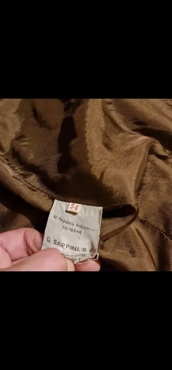 Chaqueta de ante hombre. G. Sappini . Talla 54.
