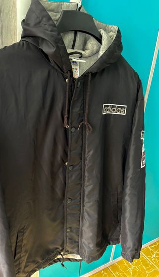 Adidas Track Jacket All Black L 