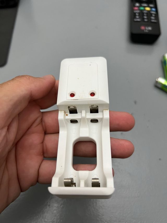 Cargador y pilas recargables AA