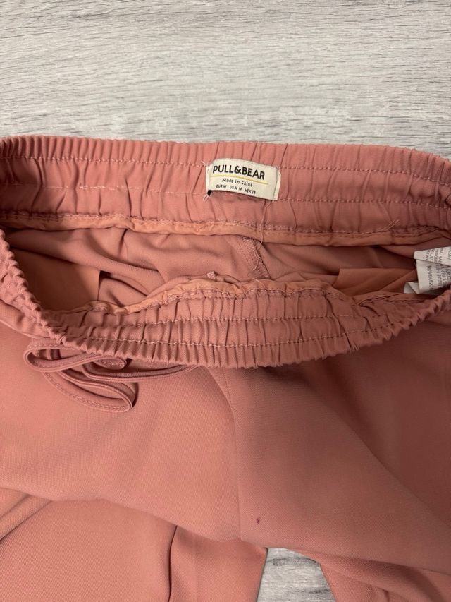 Pantalón rosa vestir ancho