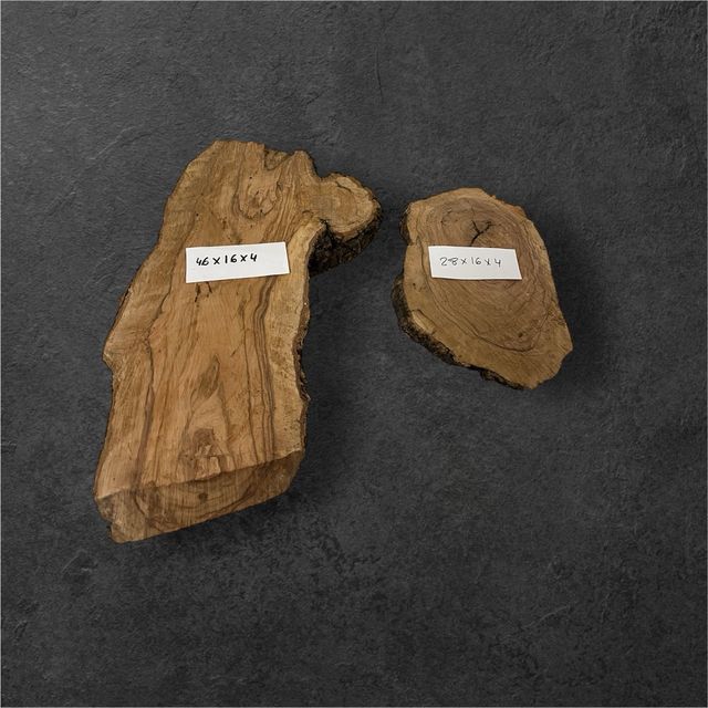 Lote lajas madera de olivo Milenario