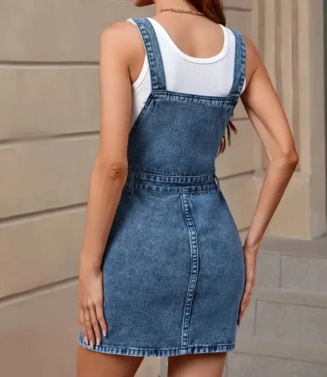 Salopette in denim taglia L