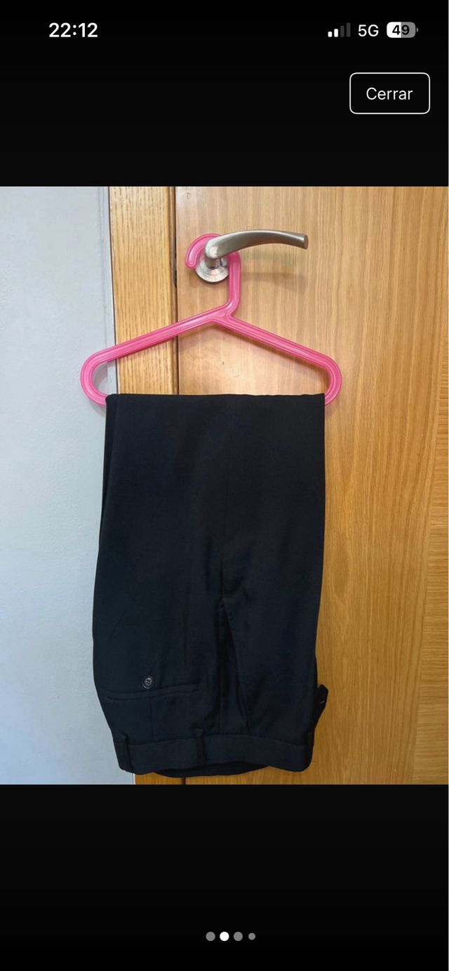 Traje de chaqueta negro talla S