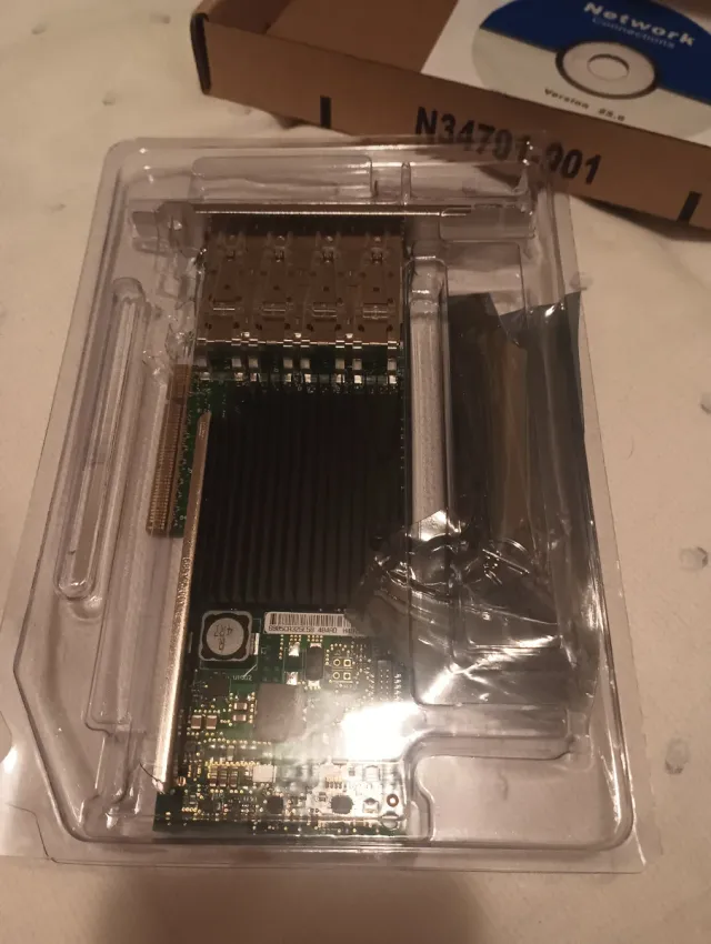 Tarjeta Red PCIe 3.0 X8 10Gb 4 Puertos SFP+