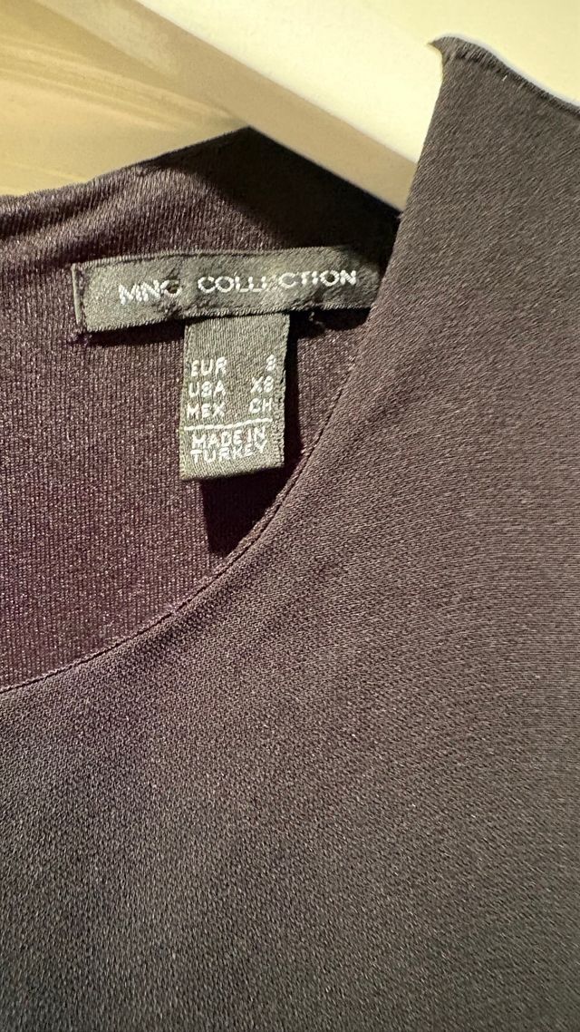 Vestido Mango Talla S Negro