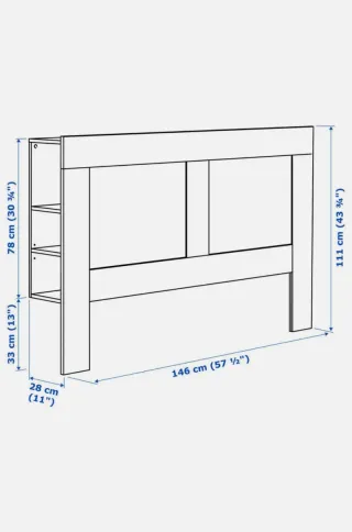 Cabecero Blanco Ikea Madera