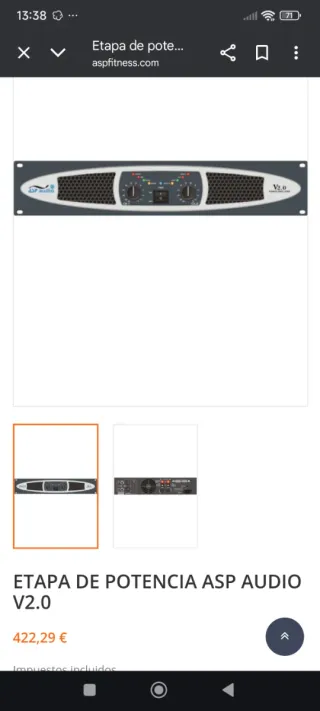 Etapa Potencia ASP Audio V2.0