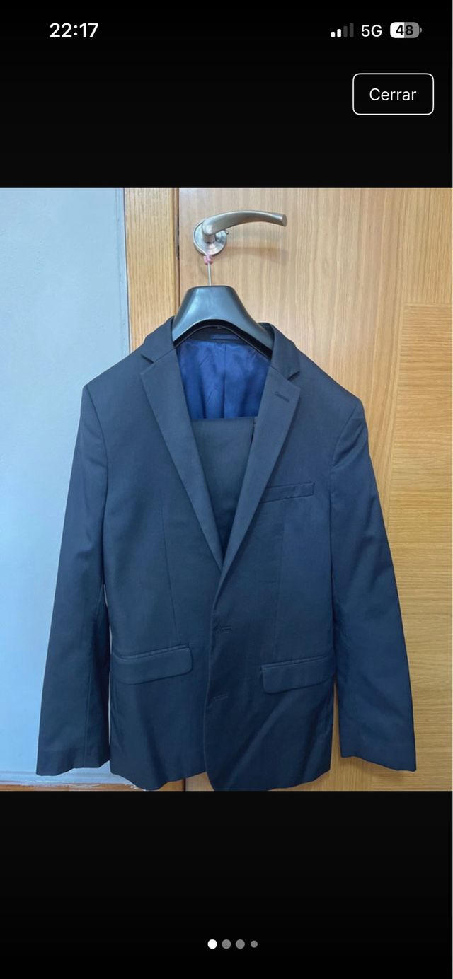 Traje de chaqueta azul marino talla S