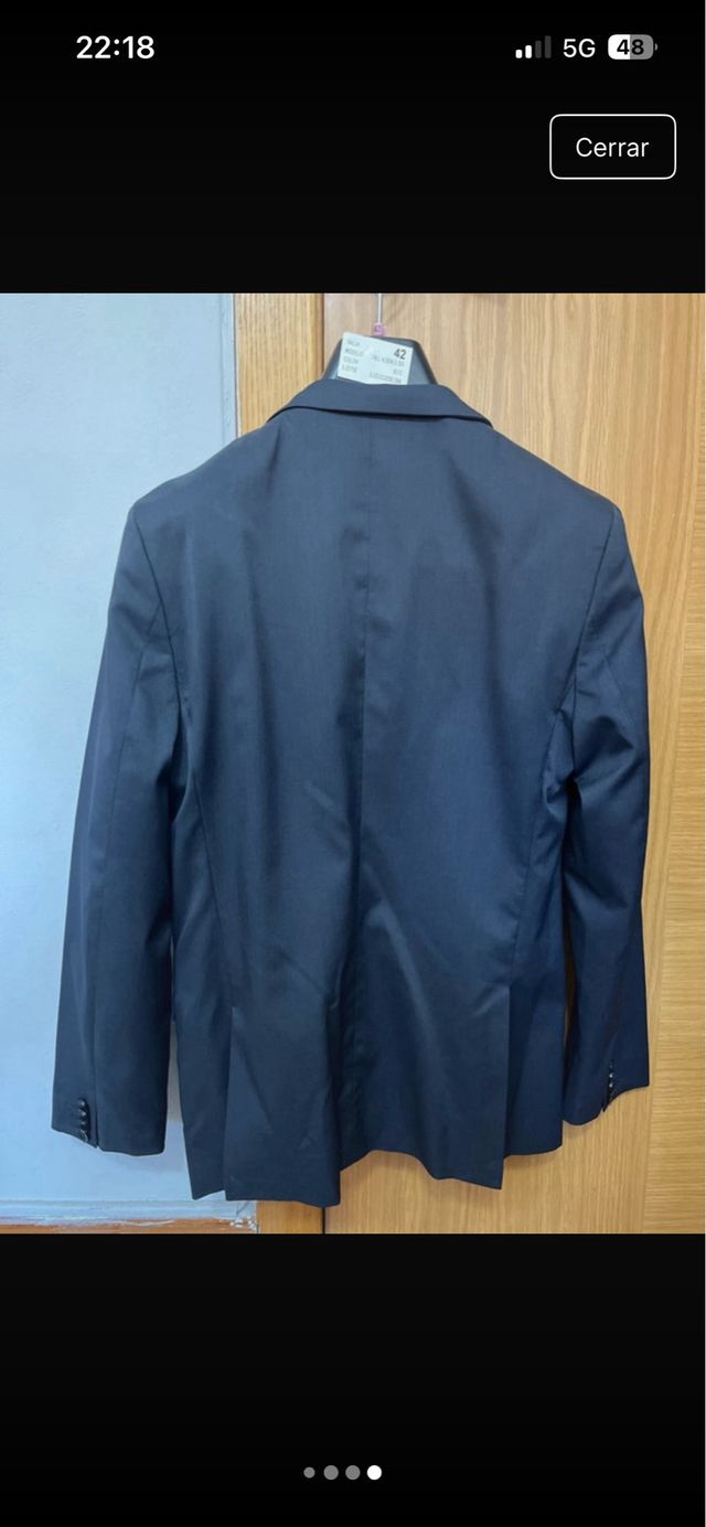 Traje de chaqueta azul marino talla S