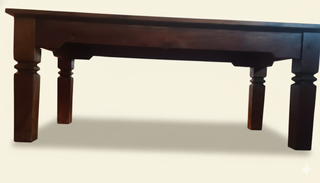 Mesa de café de madera maciza estilo clásico