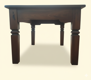 Mesa de café de madera maciza estilo clásico