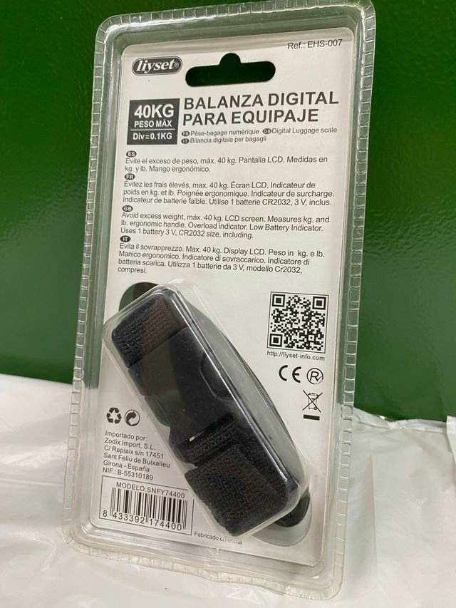 Báscula Digital Maletas 40KG Liyset