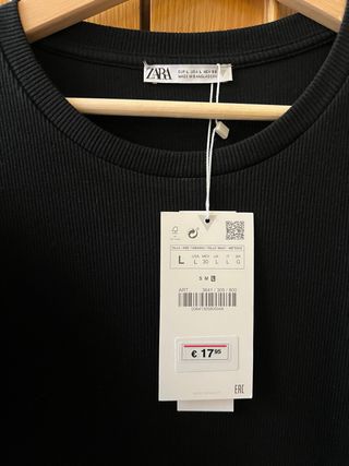 Vestido Zara Negro Talla M