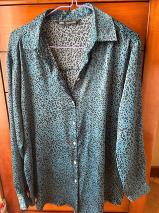 Camisa Zara Animal Print
