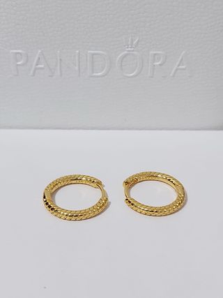 Pendientes Aro Pandora Dorados
