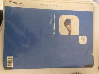 Matemàtiques Ii, 2 Batxillerat