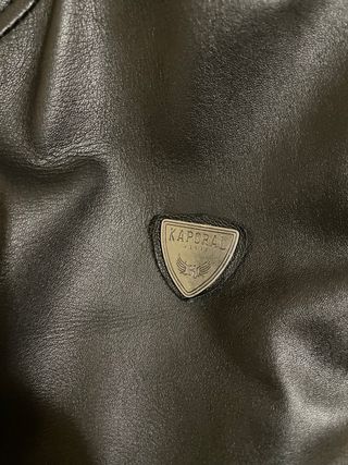 Giacca in pelle Kaporal nera