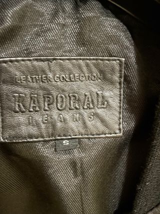 Giacca in pelle Kaporal nera