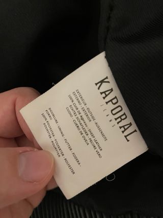 Giacca in pelle Kaporal nera