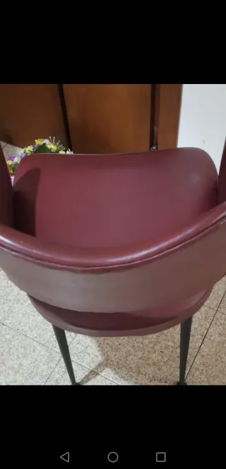 Poltroncine anni 50 bordeaux in sky