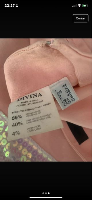 Falda DIVINA original rosa con detalles