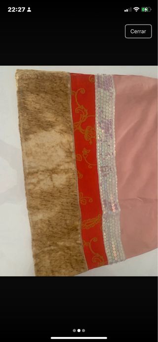 Falda DIVINA original rosa con detalles