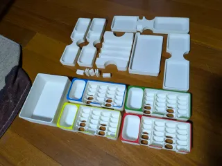 Set di inserti per organizzatori di giochi da tavolo