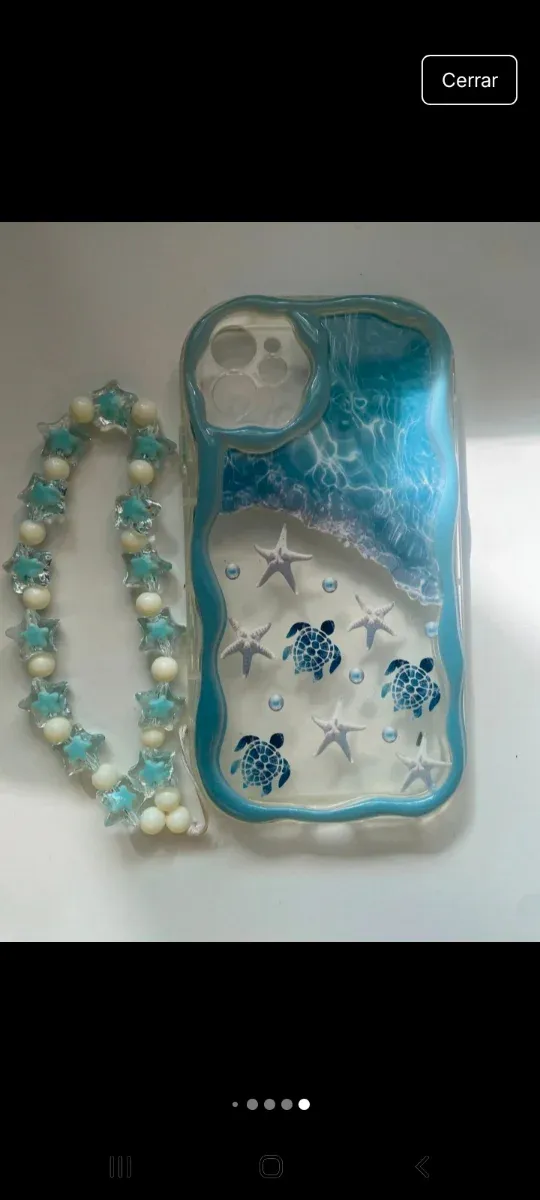 Funda móvil tortugas marinas y estrellas
