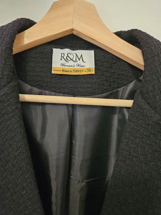 Abrigo R&M Negro Talla M