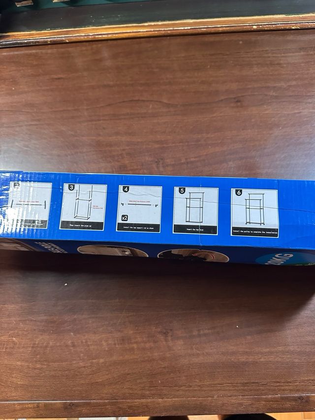 Perchero Burro Ropa con Ruedas Acero Inoxidable