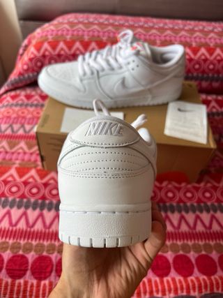 Nike Dunk Low SB Triple White Talla 45.5