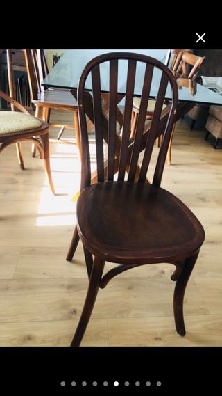 Pareja de sillas banak madera