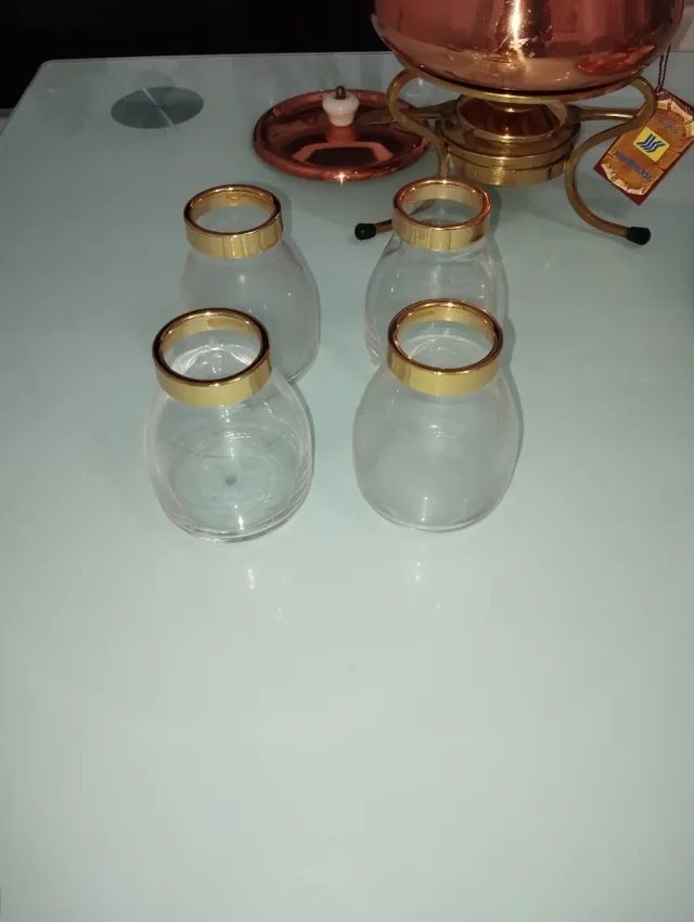 Juego completo de fondue de cobre nuevo