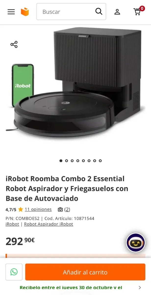 iRobot Roomba Combo 2 Essential
