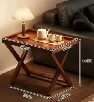 Mesa auxiliar de madera plegable