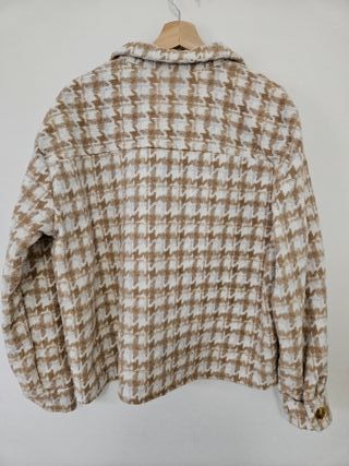 Chaqueta SHEIN geométrica beige talla XL