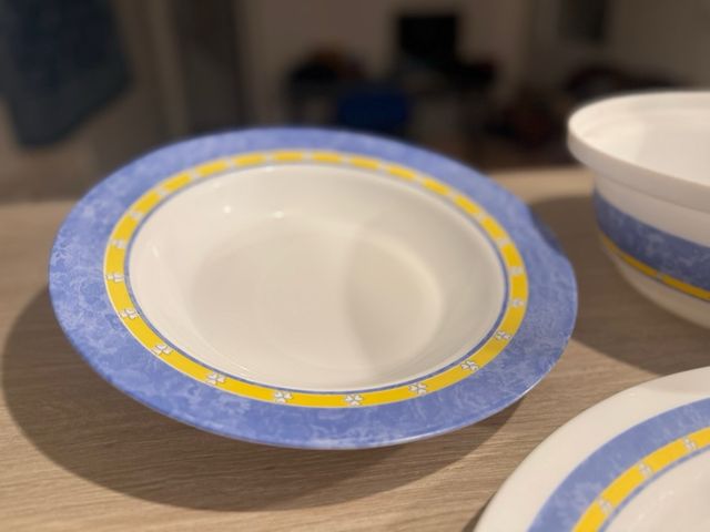 Juego Fuentes, Bol y Platos Porcelana