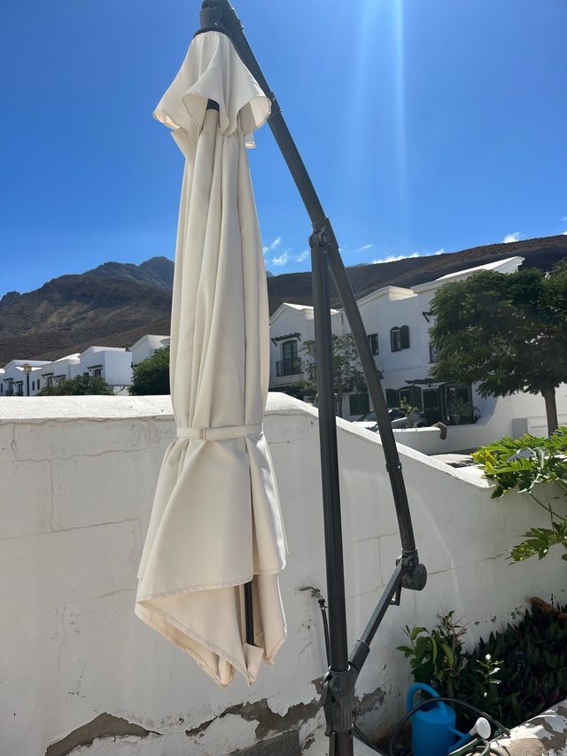 Sombrilla hexagonal aluminio/acero