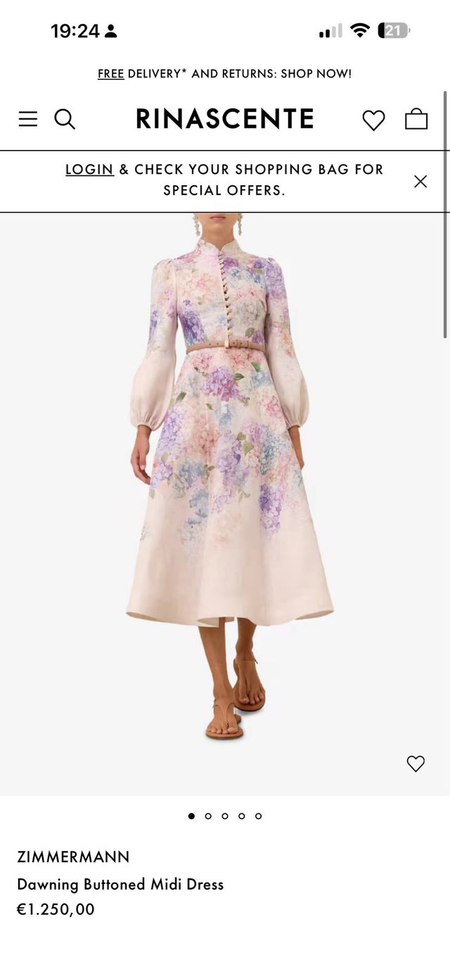 Vestido Zimmermann floral