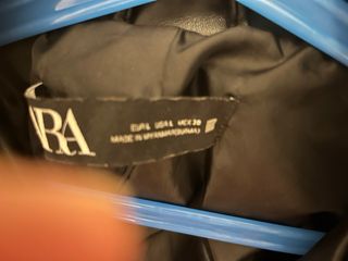 Chaqueta Zara imitación cuero negra