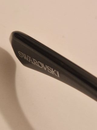 Occhiali da sole Swarovski neri e argento