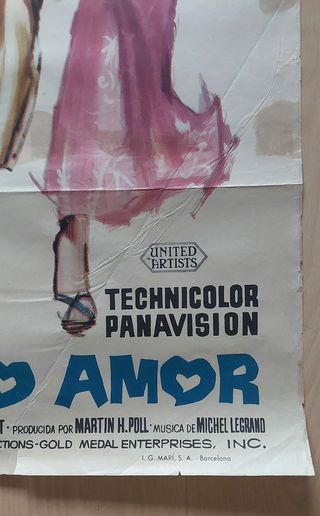 Cartel original Ese desinteresado amor (1963)