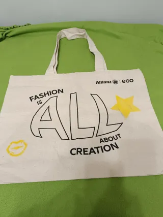 Bolso Tote Grande Allianz Ego Beige Amarillo
