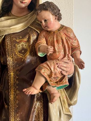 Talla Virgen del Carmen con Niño