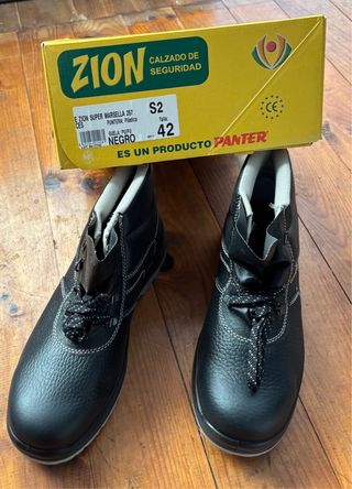 Botas Seguridad Zion Talla 42 Negras