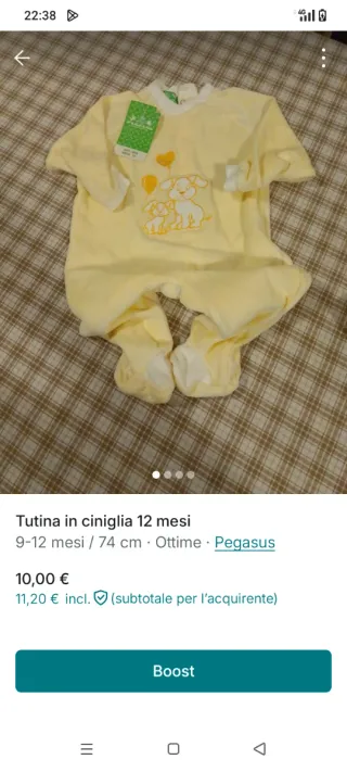 Tutina ciniglia 12 mesi cani