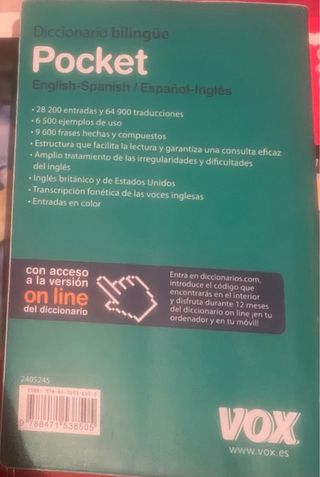 Diccionario Pocket English-Spanish / Español-In...