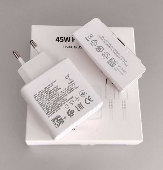 Cargador compatible Samsung 45W USB-C Carga Rápida